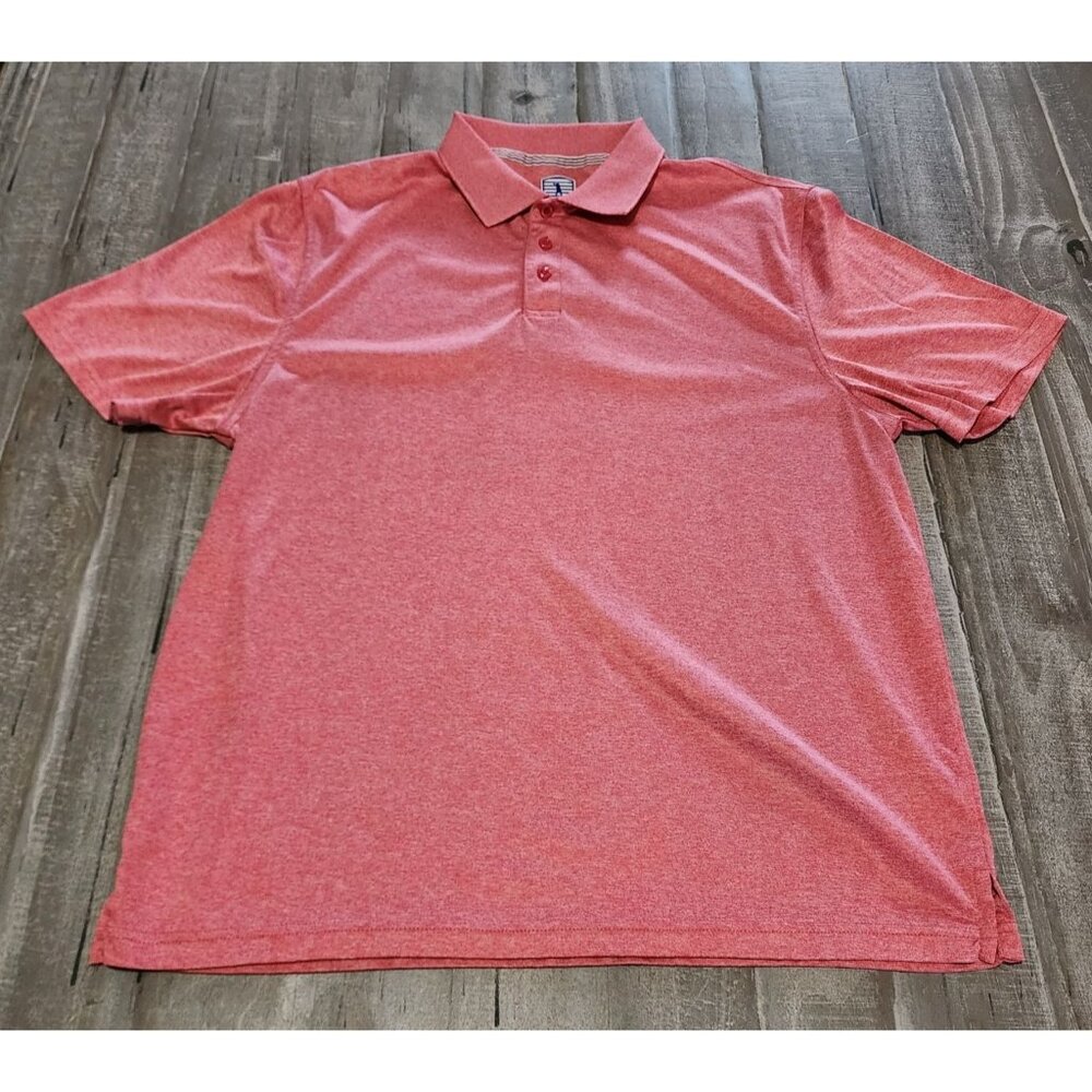 Golf America Mens Polo Shirt L Red Short Sleeve‎